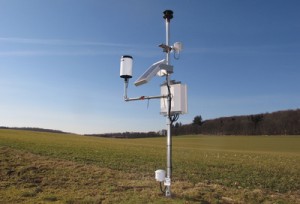 Außensensoren einer Wetterstation Wetterstation mit Außensensor